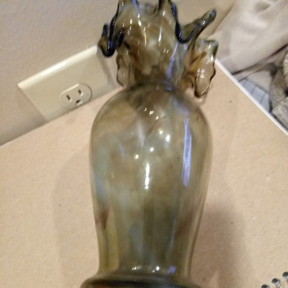 6) antique art glass vase - Picture 5 of 5
